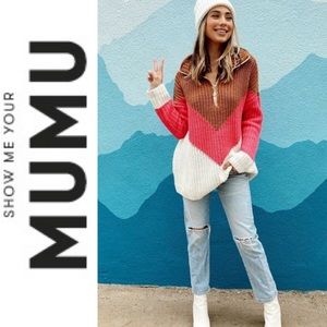 NWT Show Me Your Mumu Weston Half Zip Pullover XS